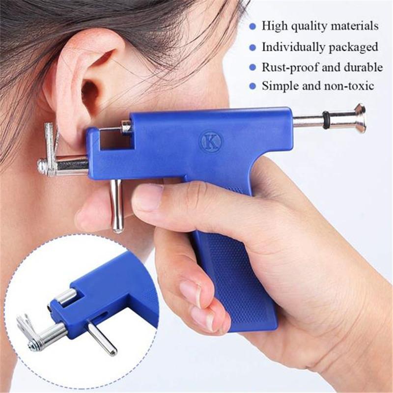 Steel Ear Body Nose Navel Piercing Machine Supply Tool Kit 49x Ear Studs