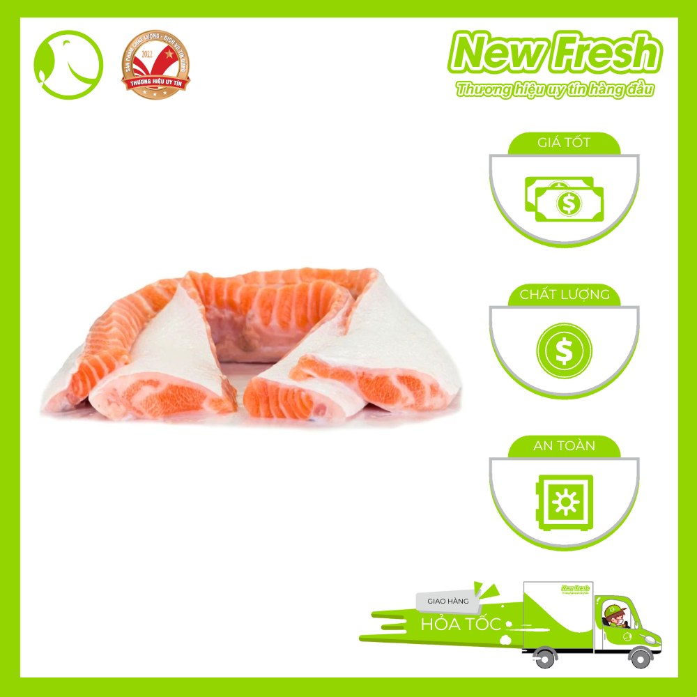 Lườn Cá Hồi Nauy 5cm+ Khay 300Gr