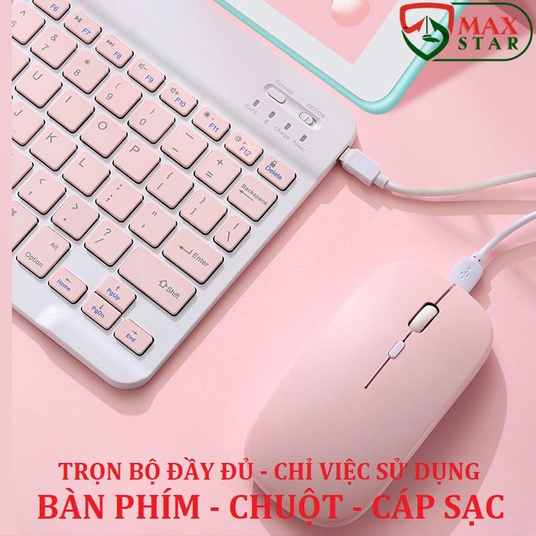 Bộ bàn phím và chuột không dây bluetooth cho laptop ipad điện thoại Chuột không dây bluetooth Bàn phím không dây