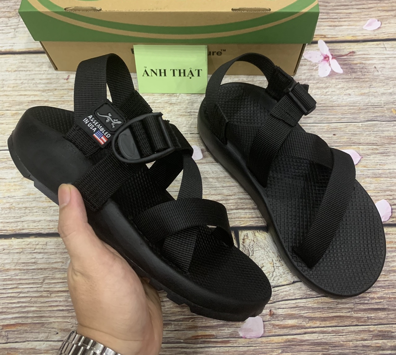 Giày Sandals Nam Quai Dù Kiểu Dáng Hàn Quốc Mã D158