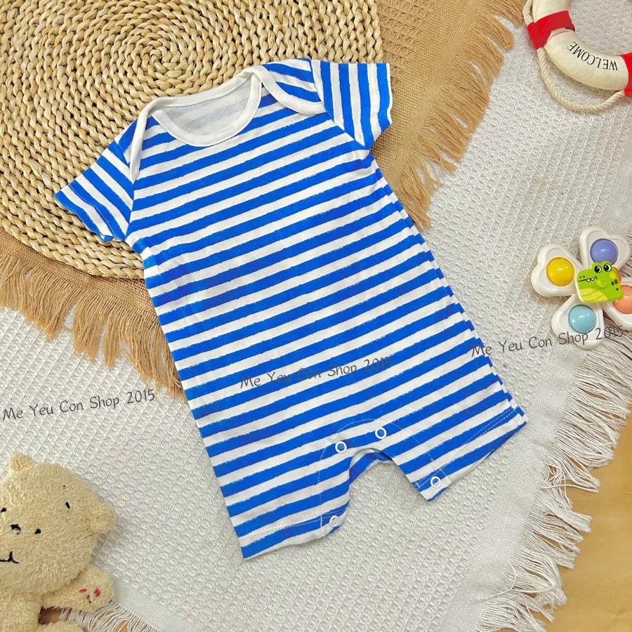 [Size 0-6M] Body Đùi Kẻ Sọc FORM TO Cotton Mềm, Co Giãn, Thấm Hút Mồ Cho Bé Trai/ Bé Gái - Hàng Xuất Dư