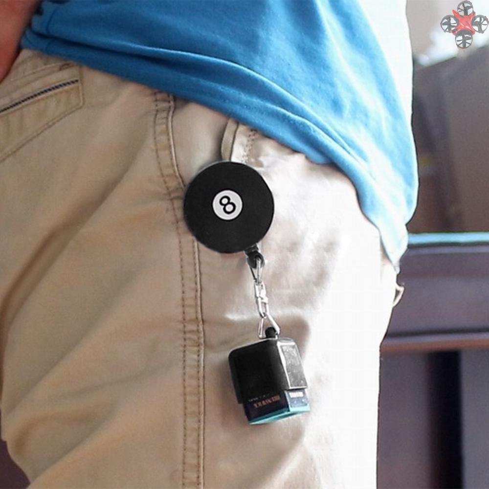 TOP Cue Chalk Clip Snooker Billiards Chalk Holder Retractable Chalk Holder Pool Cue Chalk Case with Clip