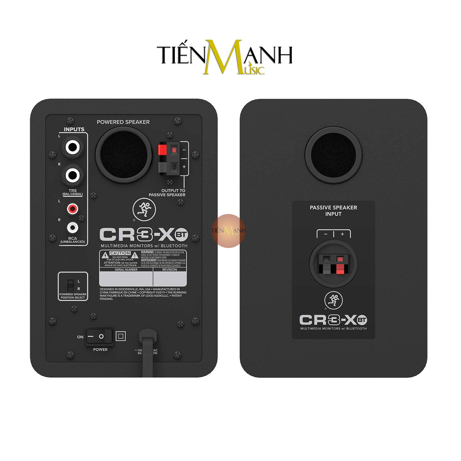 Mackie CR3 XBT Loa Kiểm Âm Nghe Nhạc Eris Powered Studio Monitor Speaker CR3XBT Pair Hàng Chính Hãng - Kèm Móng Gẩy DreamMaker