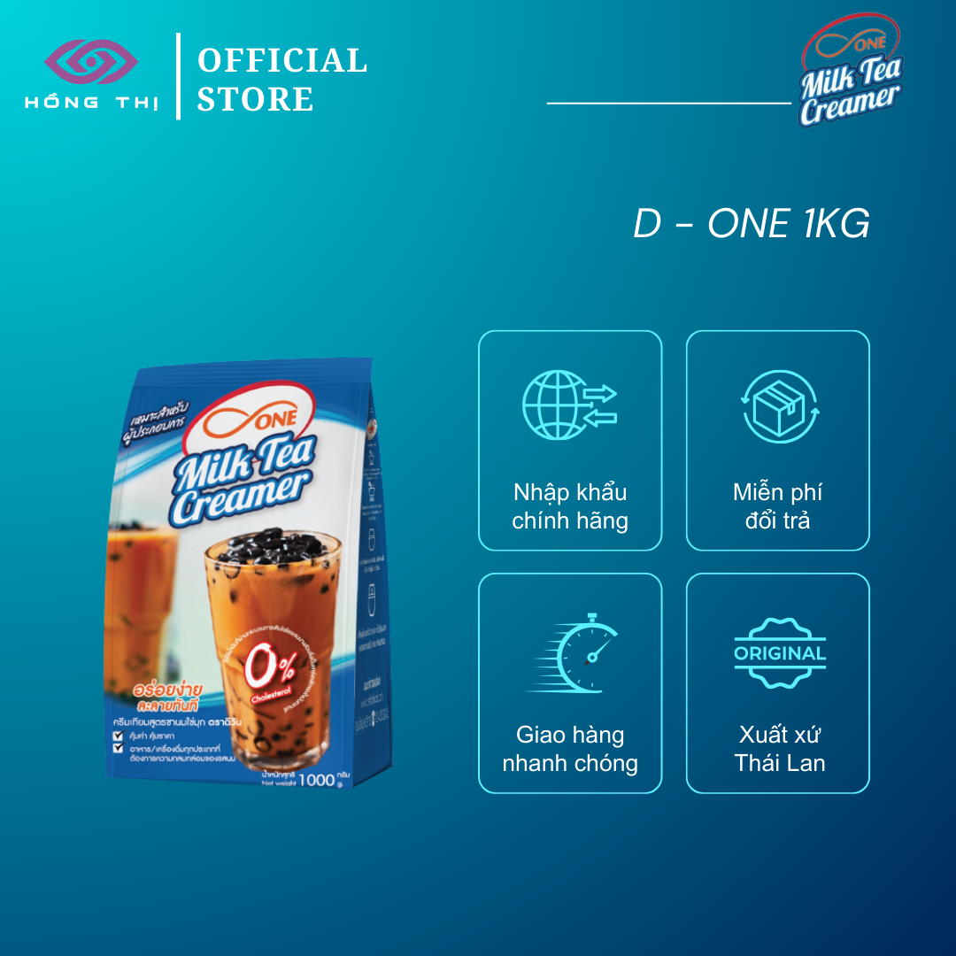 BỘT KEM TRÀ SỮA HIỆU D ONE - D ONE MILK TEA CREAMER