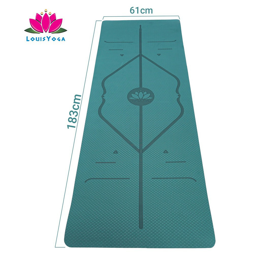 Thảm tập yoga 10mm chất liệu TPE an toàn khi sử dụng dộ bám cao - Thương hiệu LOUIS YOGA