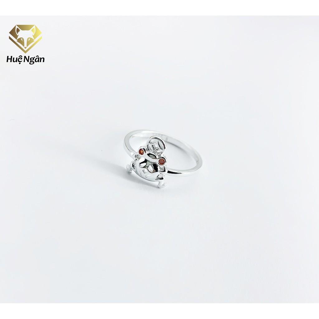 Nhẫn bạc Ý 925 Huệ Ngân - Cóc Thần Tài RYR140068
