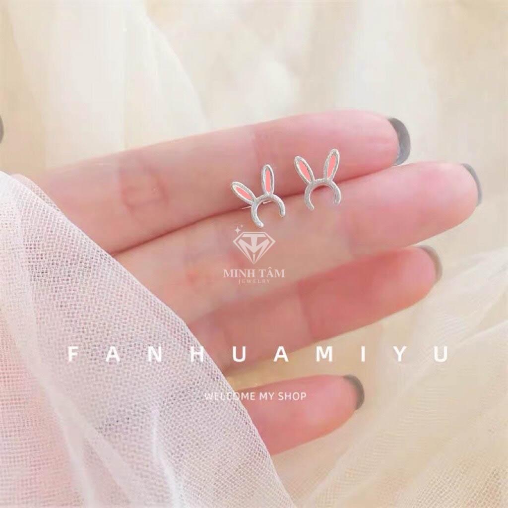 Bông tai bạc nữ hình con thỏ Minh Tâm Jewelry