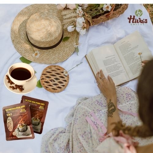 Cà Phê Phin Giấy Organic Vietnamese 2x - Hàng Chính Hãng - Hương vị đậm đà, hậu ngọt, full body, thơm nồng nàn vị nguyên bản