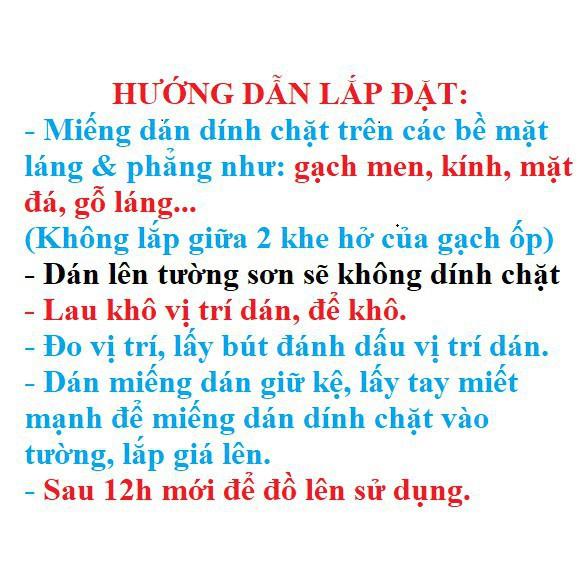 Miếng dán tường chịu lực móc treo siêu dính chống thấm nước đồ gia dụng tiện ích decor nhà tiện lợi