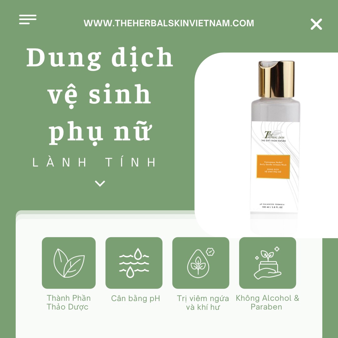 Dung Dịch Vệ Sinh Phụ Nữ The Herbal Skin 100ml