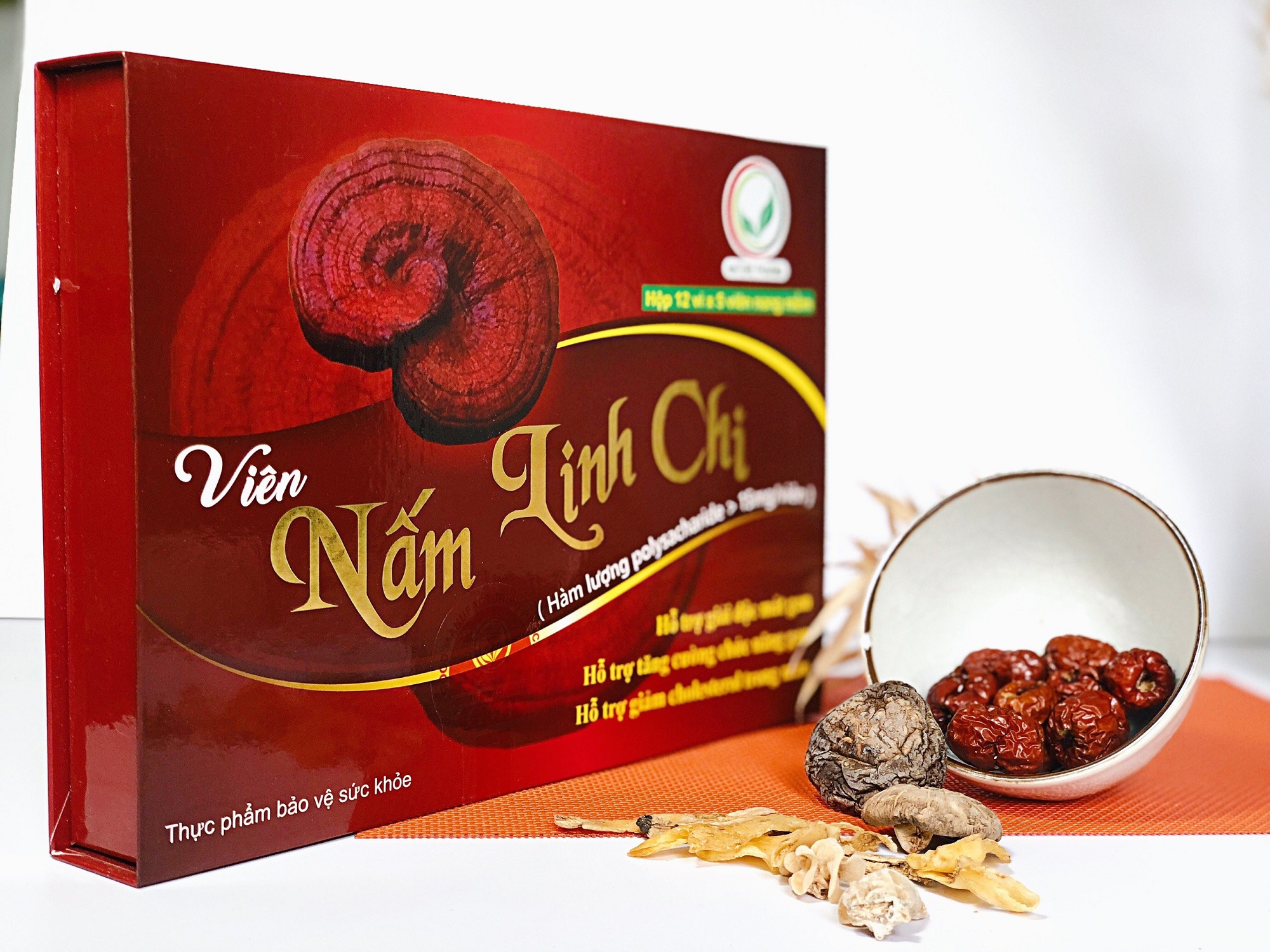 Combo 3 hộp Thực Phẩm Bảo Vệ Sức Khỏe Viên Nấm Linh Chi