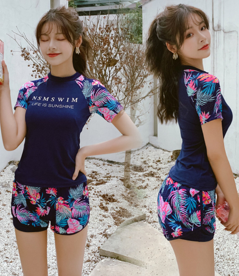 Đồ Bơi Nữ Hai Mảnh Đa Năng AT168 MayHomes Áo Bơi Nữ Và Quần Bơi Short Nữ