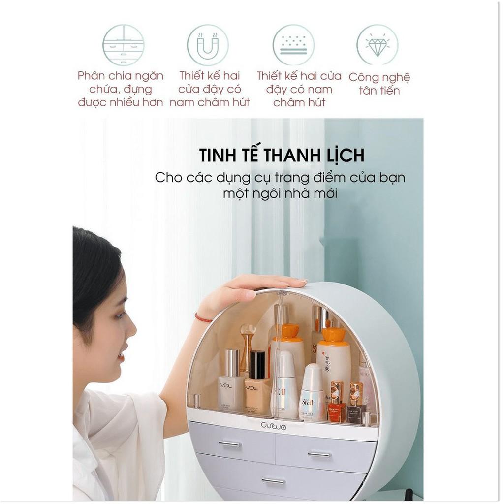 Tủ Trang Điểm Dạng Tròn 4 Ngăn