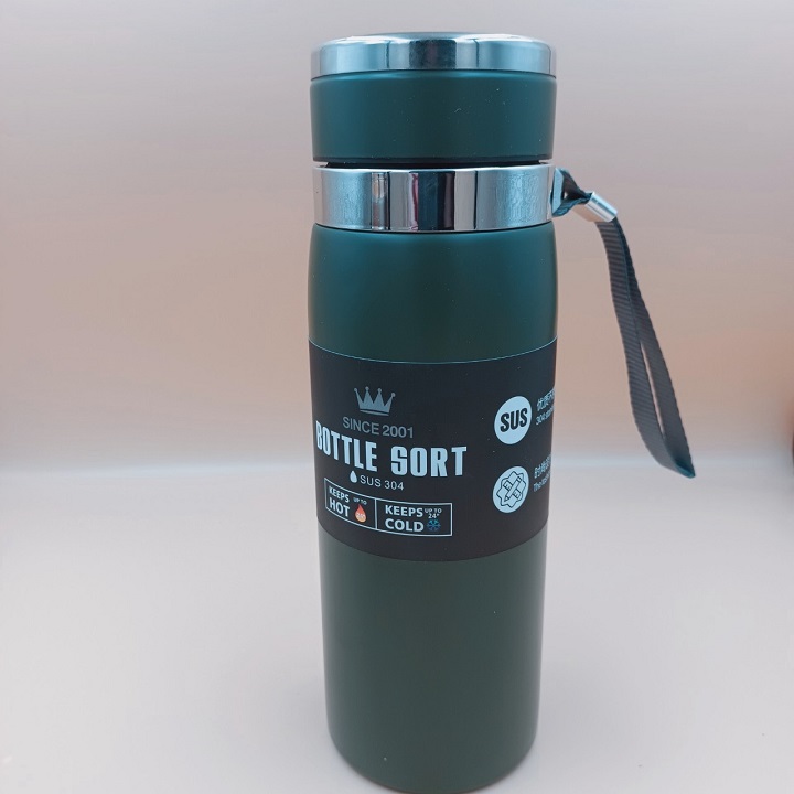 Bình Giữ Nhiệt Inox BOTTLE SPORT Dung Tích 800ml Có Nắp Lọc Trà Lõi Thép Chống Gỉ Cao Cấp