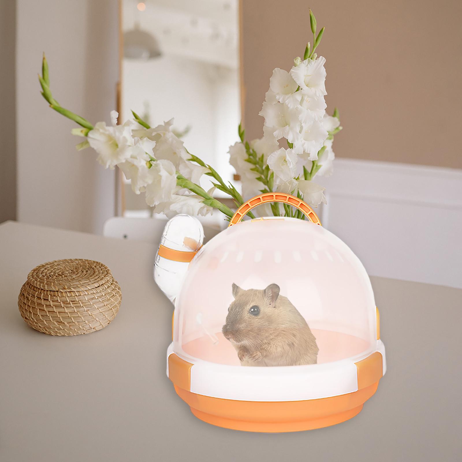 Portable Breathable Outdoor Hamster Carrier Transport Travel Cage Vacation House for Parrots Sugar Glider Chinchillas