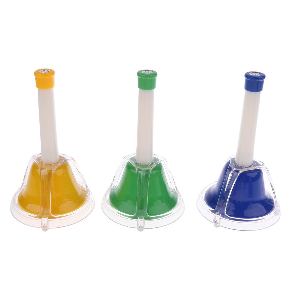 Colorful 8 Note Diatonic Bells for Children Kids Musical Learning