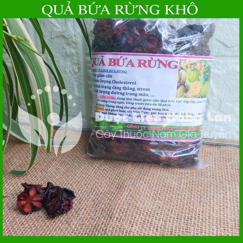 1kg Quả Bứa Rừng khô (Quả măng cụt rừng)