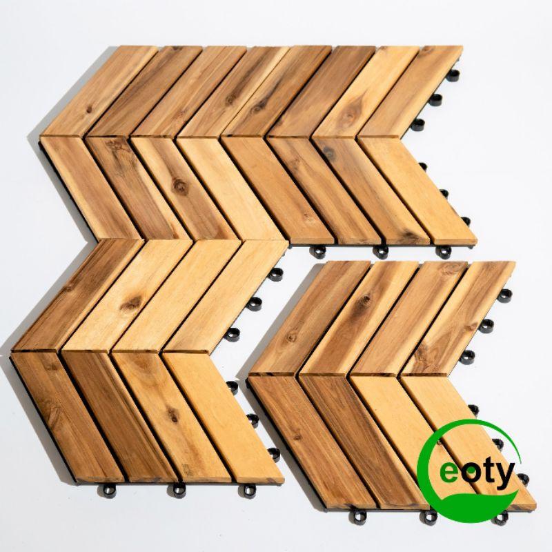 Vỉ lát sàn gỗ xương cá 30cm×30cm