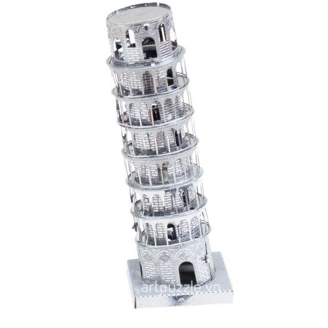 Đồ chơi lắp ghép mô hình 3D bằng thép tháp nghiêng Tower pisa -dc2154(22)