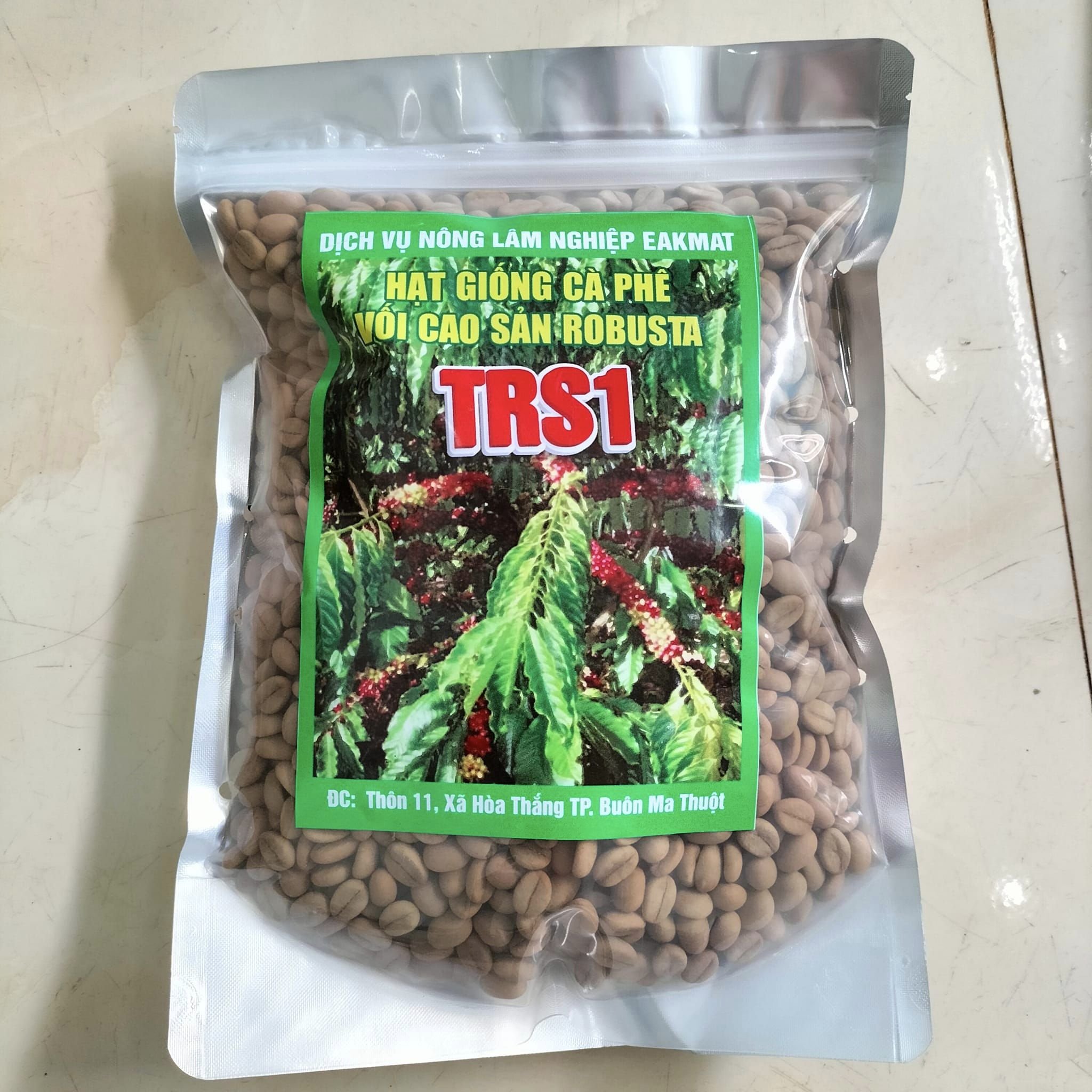 500gram hạt cà phê xanh lùn giống