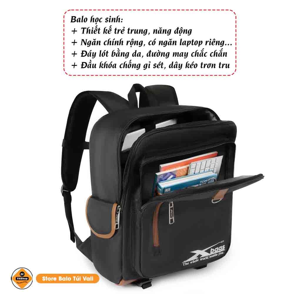 Balo Laptop Cao Cấp Chống Nước XBAGS Xb 3101 – Balo Đi Học, Đi Làm, Du Lịch Thời Trang Hiện Đại, Nhỏ Gọn Tiện Dụng!