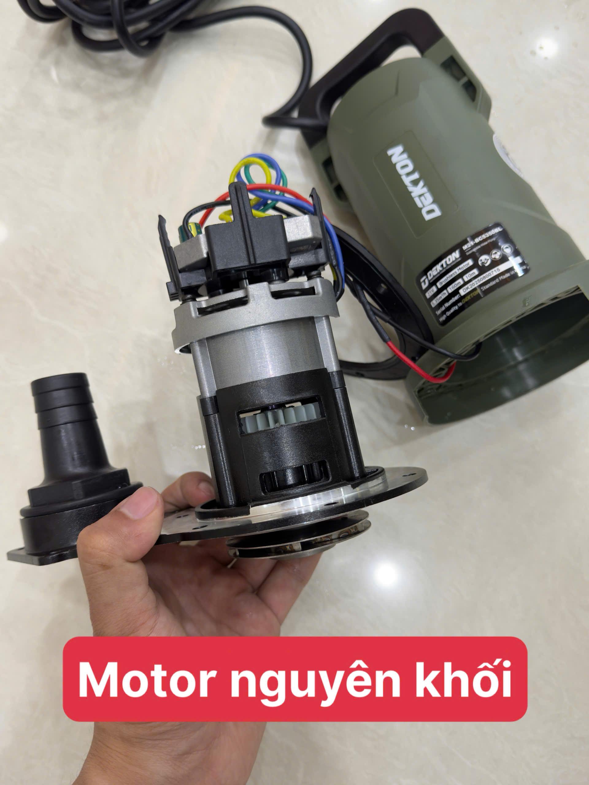 THÂN MÁY BƠM NƯỚC CHÌM PIN 21V ĐỘNG CƠ BRUSHLESS MÀU OLIVE M21-BC5350BL DEKTON - HÀNG CHÍNH HÃNG
