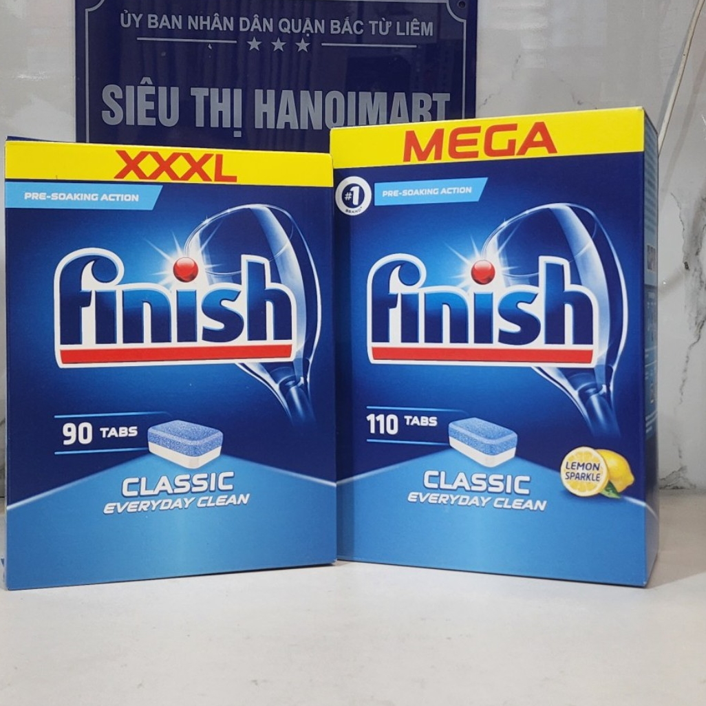 Combo 2 hộp Viên rửa bát Finish Classic 100 viên