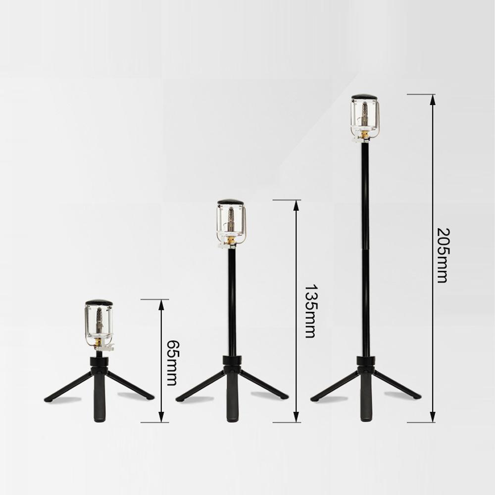 Mini Portable Bright Camping Lantern Gas Light Outdoor Fishing Picnic Tent Lamp Home Garden Hung Glass Lamp with Tripod