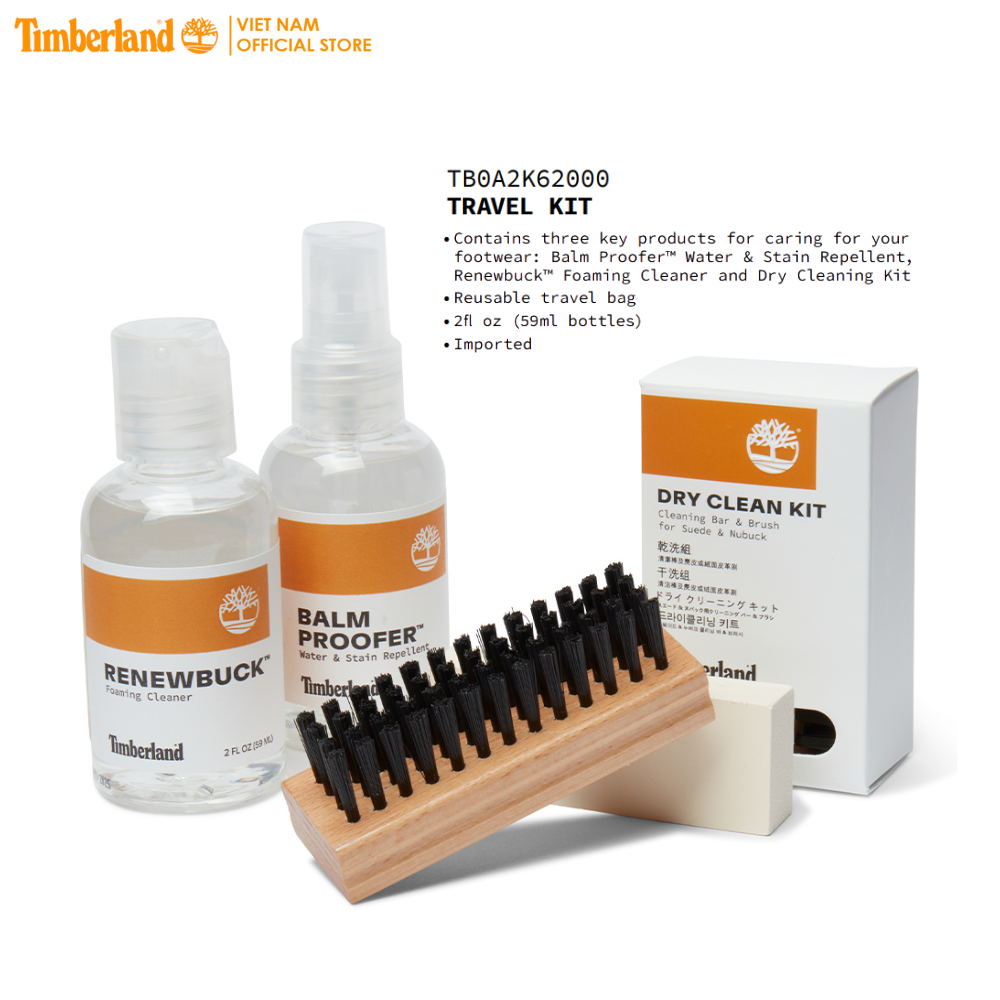 Timberland Bộ 3 Sản Phẩm Vệ Sinh Giày Travel Kit TB0A2K6200