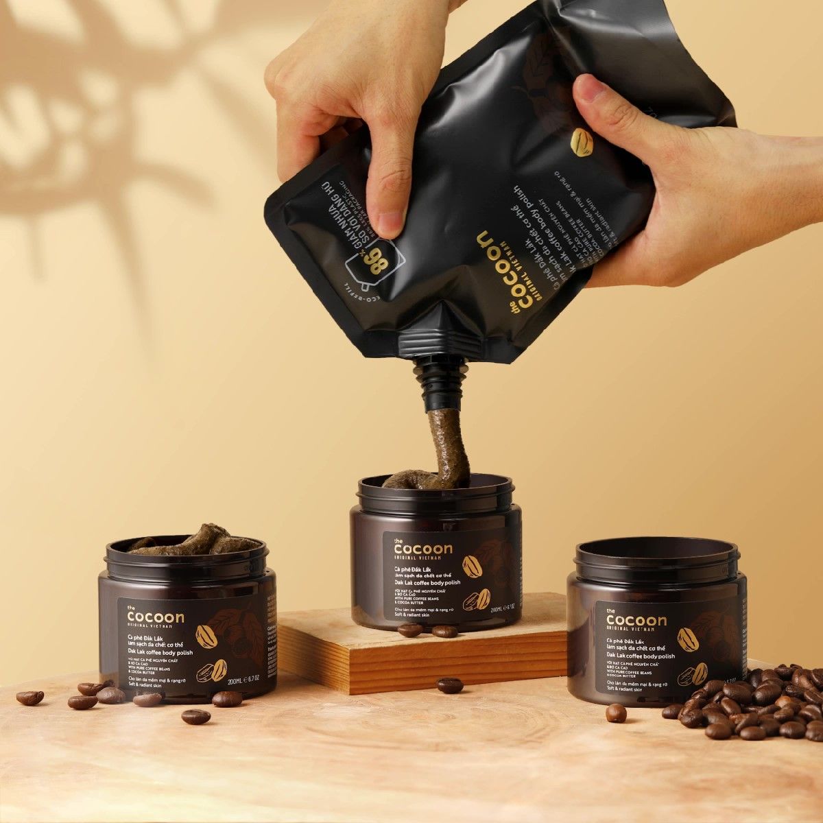 Tẩy Da Chết Cà phê Đăk Lăk Cocoon 200ml