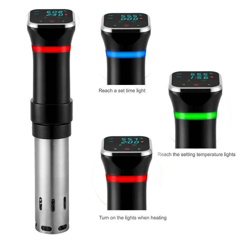 Máy nấu chậm Sous Vide Machine Precision Cooker Cảm ứng LED 1100W chống nước IPX7