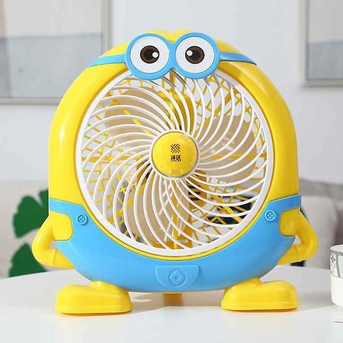 Quạt Mini Để Bàn Cắm Điện Hình Minion Cực Dễ Thương, Thích Hợp Để Bàn Học, Bàn Làm Việc Cho Mùa Hè 2021