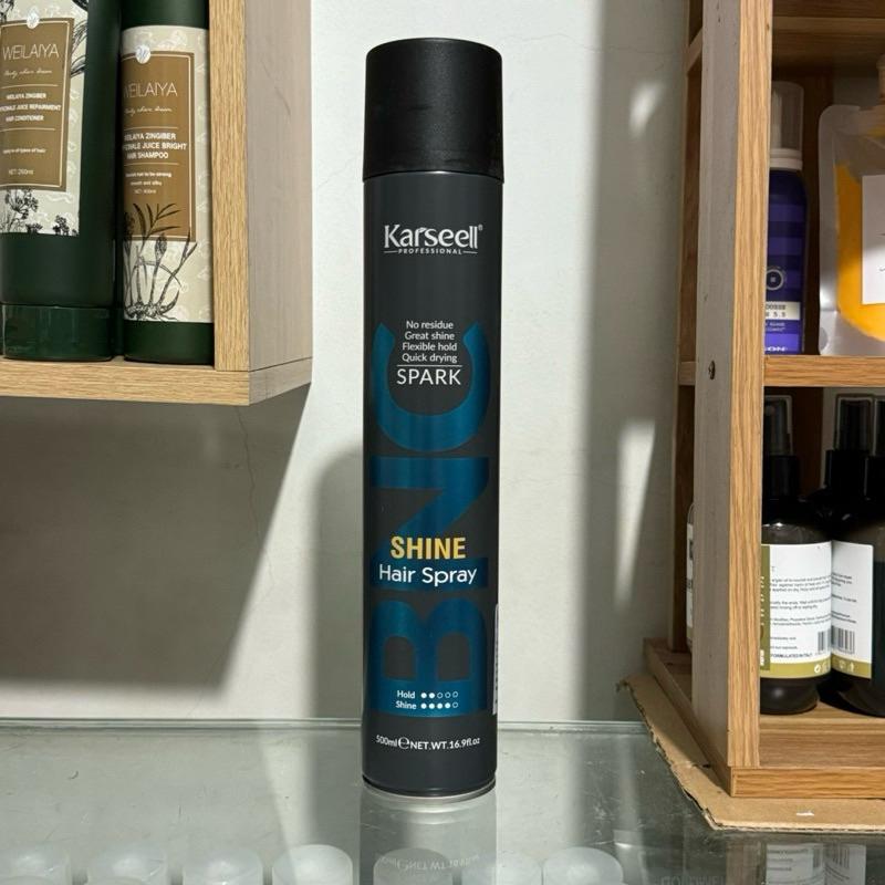 Dưỡng Chất Xịt Bóng tóc Karseell Sparkler Shine Hair Spray giữ nếp nhẹ 500ml