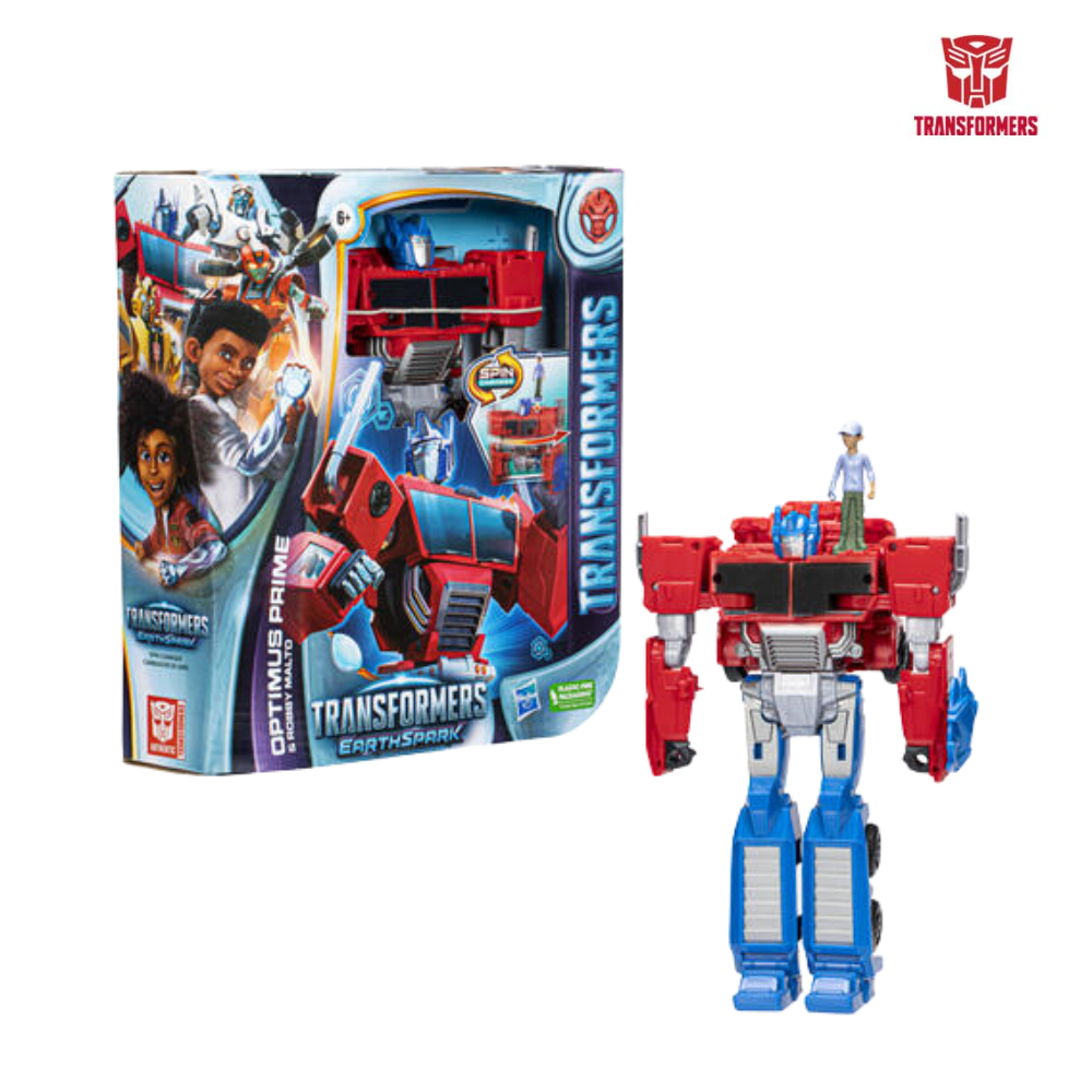 Đồ chơi robot biến hình Earthspark Spinchanger Optimus Transformers