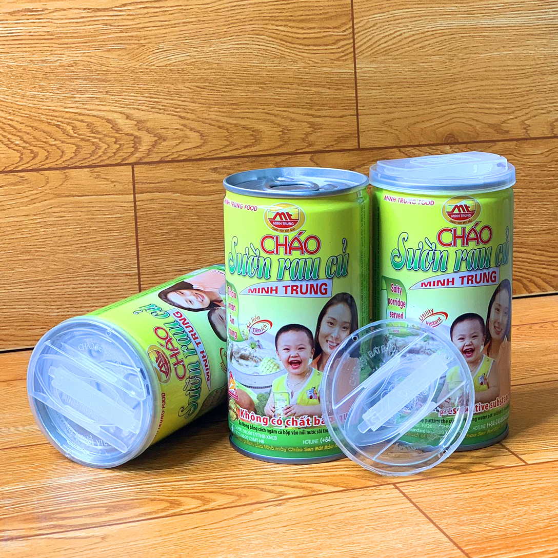 Cháo sườn rau củ Minh Trung Lốc 3 lon
