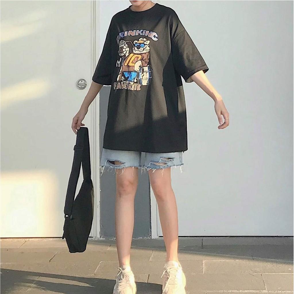 Quần Short Jean Ngố MON Rách Ulzzang
