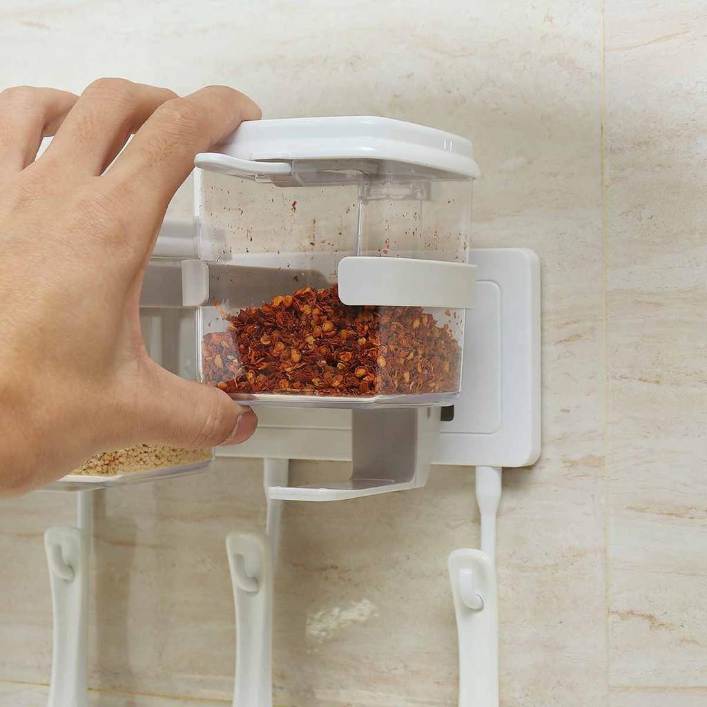 Hộp đựng gia vị nhà bếp đa năng phong cách Nhật Bản