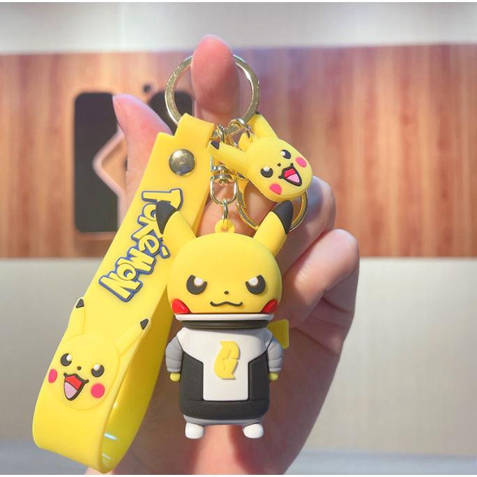 Móc Khóa Pikachu Ninja Dễ Thương PVC Loại Tốt