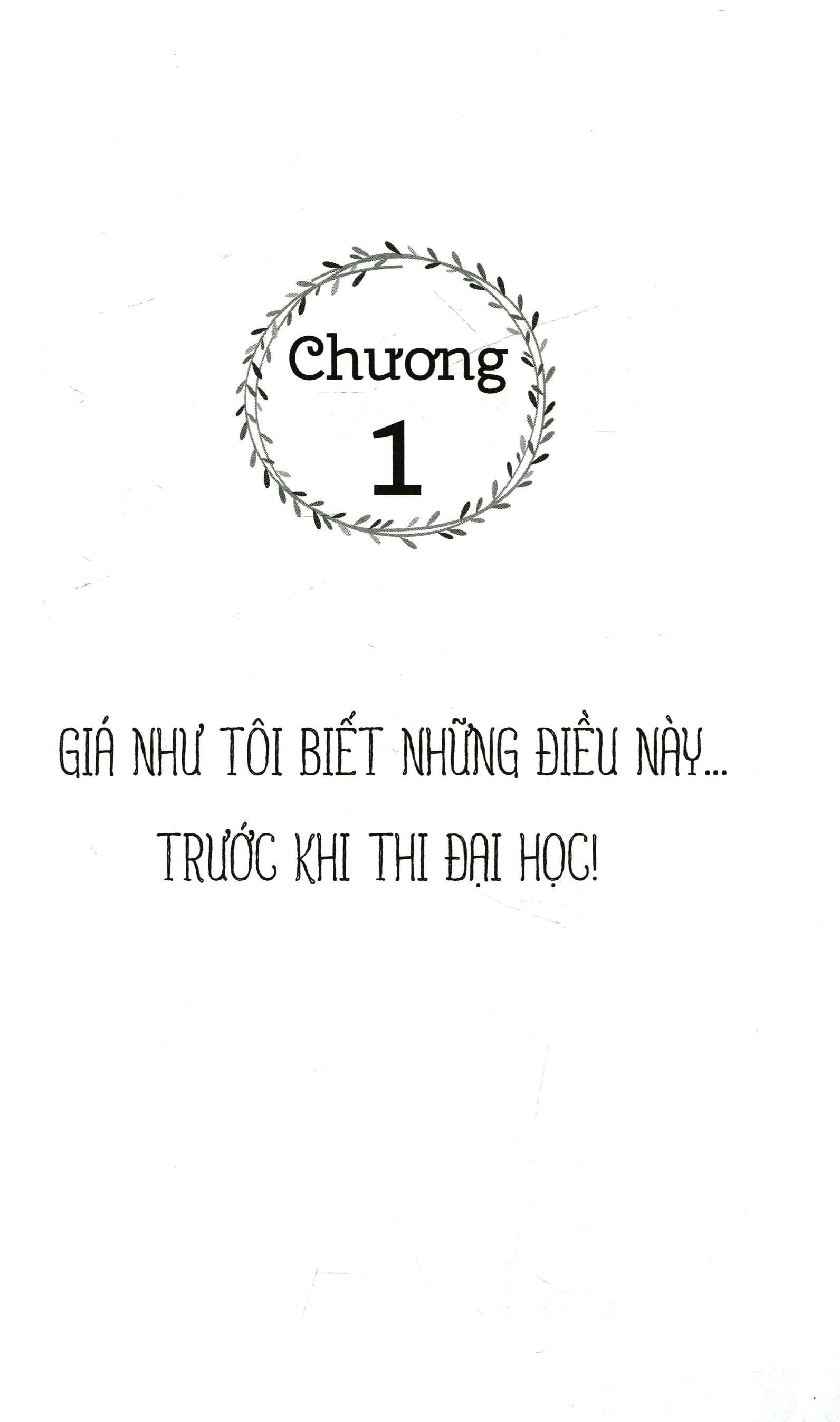 Giá Như Tôi Biết Những Điều Này Trước Khi Thi Đại Học