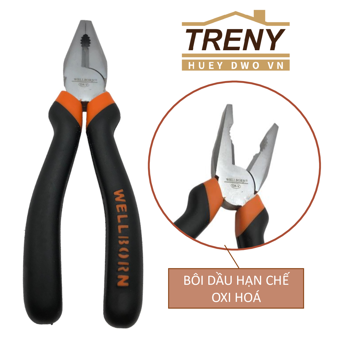 Kìm cắt chéo, kìm cắt được nhiều chất liệu khác nhau như kim loại cứng, nhựa, dây điện,.. kìm có hai kích thước 6 ", 8" , kìm kích thước 6 inch - 150mm