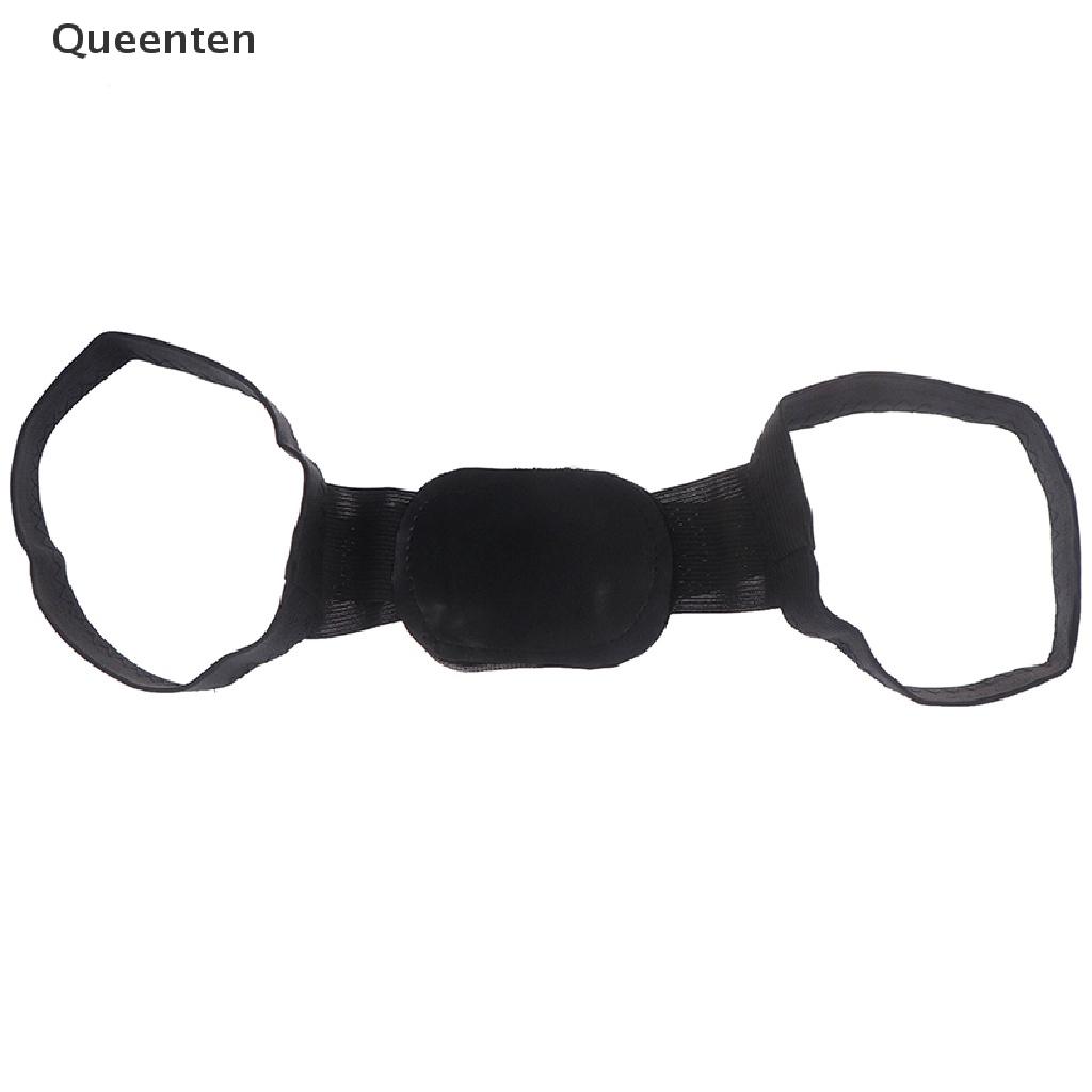 Queenten 1Pc Massager Shapewear Chest Belt Back Shoulder Posture Corrector Black VN