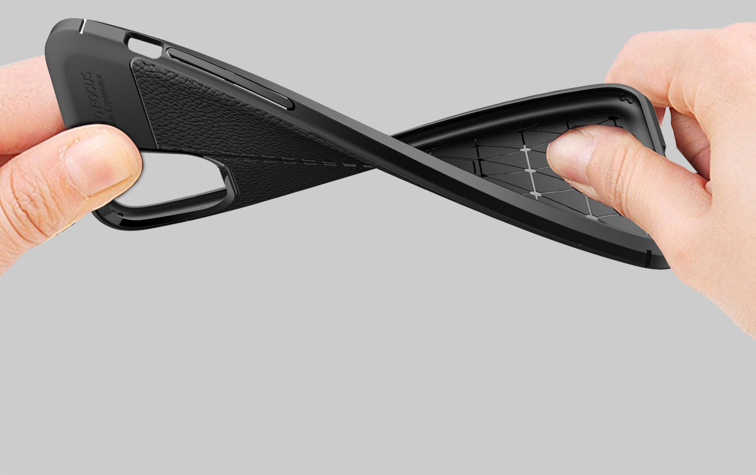 Ốp lưng Auto Focus silicon giả da, chống sốc cho iPhone 11 Pro/11 Pro Max - Hàng chính hãng