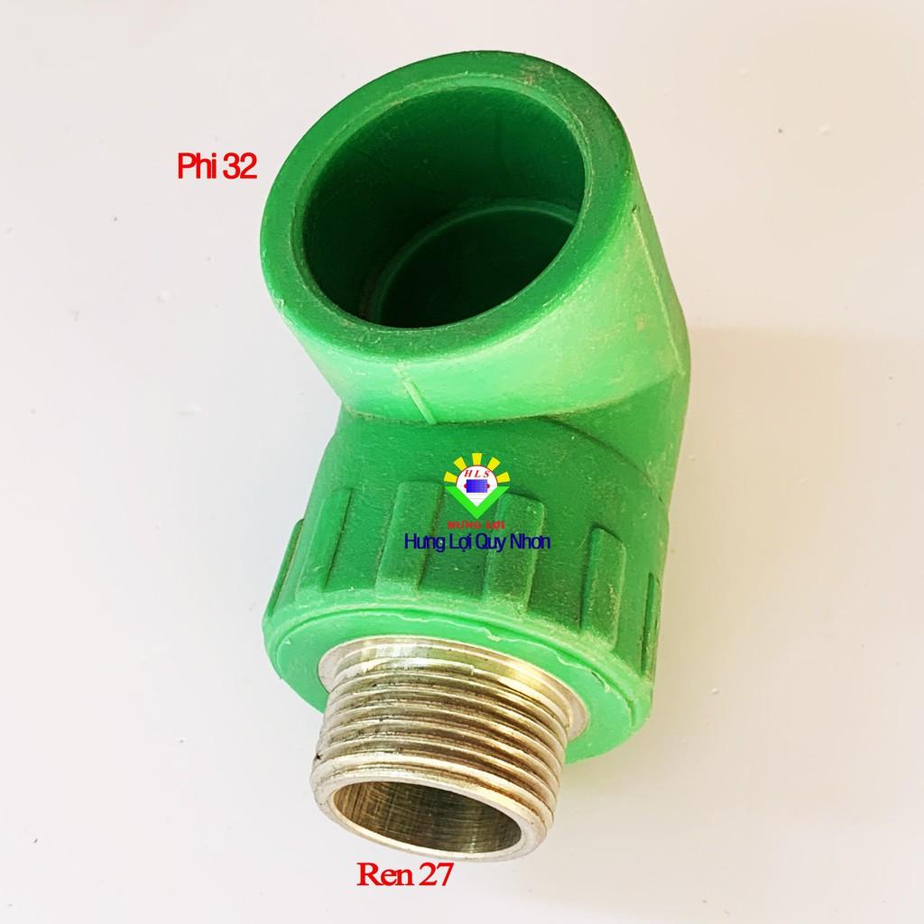 Co ren ngoài (Cút 90° ren ngoài) ống nước nóng PPR phi 25-32 - phụ kiện ống nước nóng, lạnh