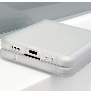 Ốp Lưng Cho Samsung Z Flip 4 / Z Flip 3 Trong Mờ Kèm Lót Ring Tháo Rời Tiện Dụng