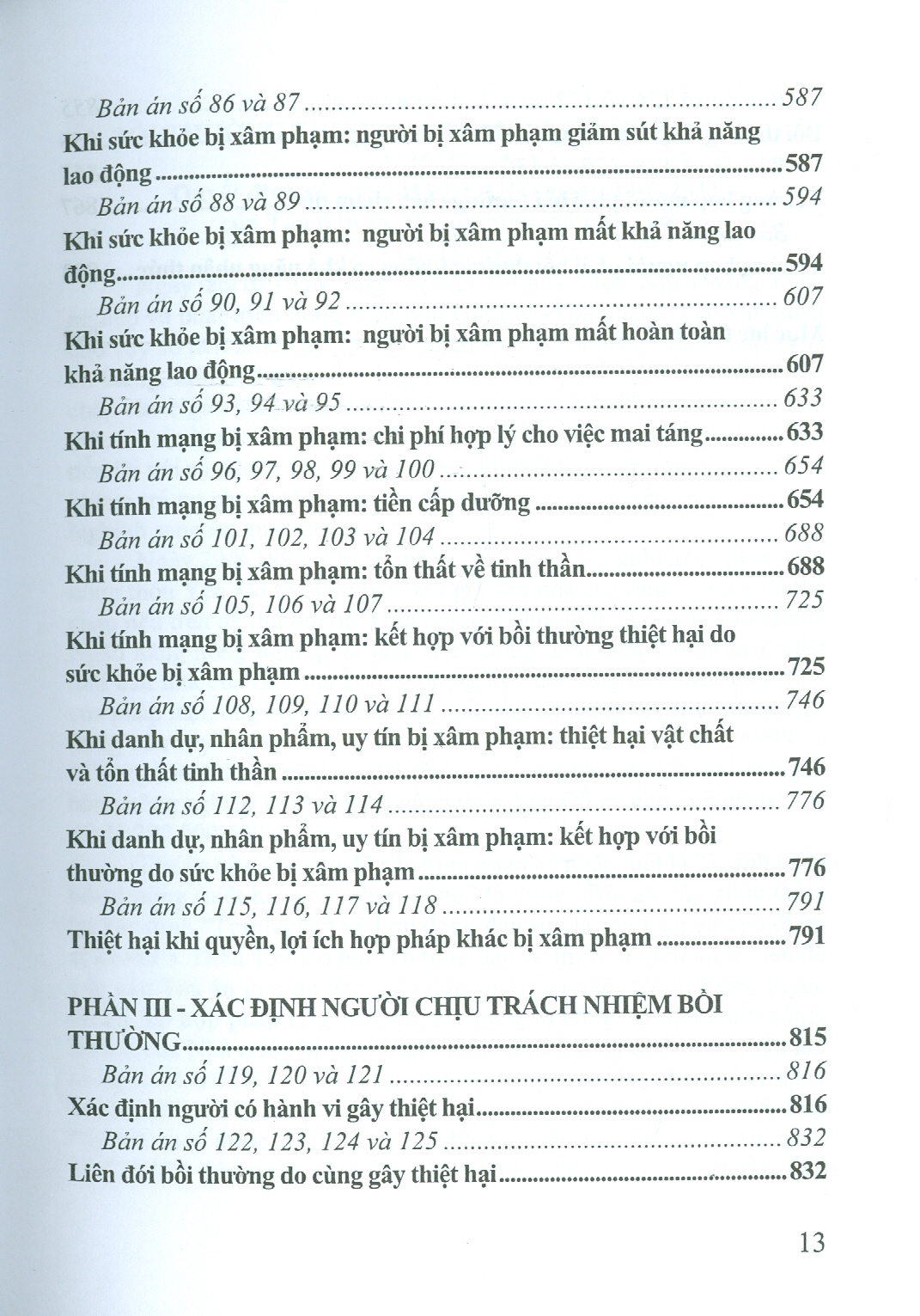 LUẬT BỒI THƯỜNG THIỆT HẠI NGOÀI HỢP ĐỒNG VIỆT NAM - BẢN ÁN VÀ BÌNH LUẬN ÁN - TẬP 1