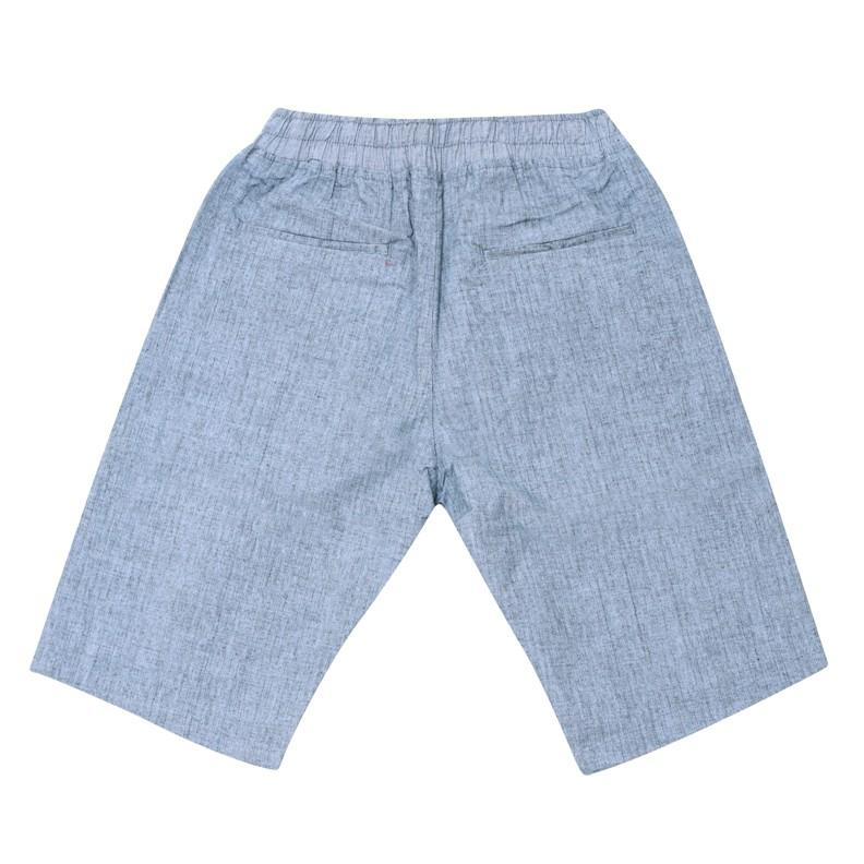 Quần shorts kaki nam lưng thun cột dây thời trang cao cấp QS01-Xanh biển