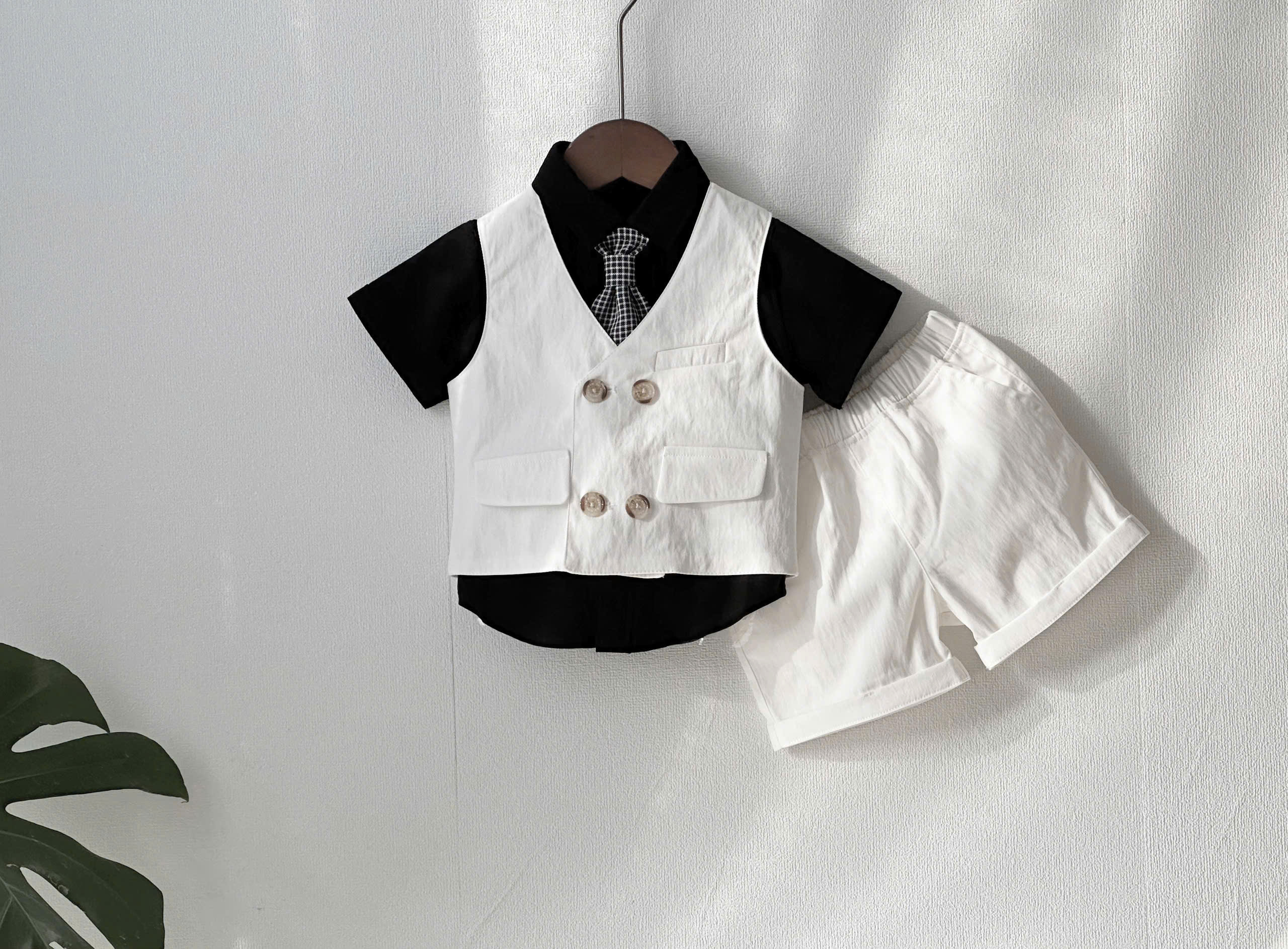 Bộ vest công tử cho bé trai sơ sinh dự tiệc từ 5-12kg hàng Quảng Châu cao cấp