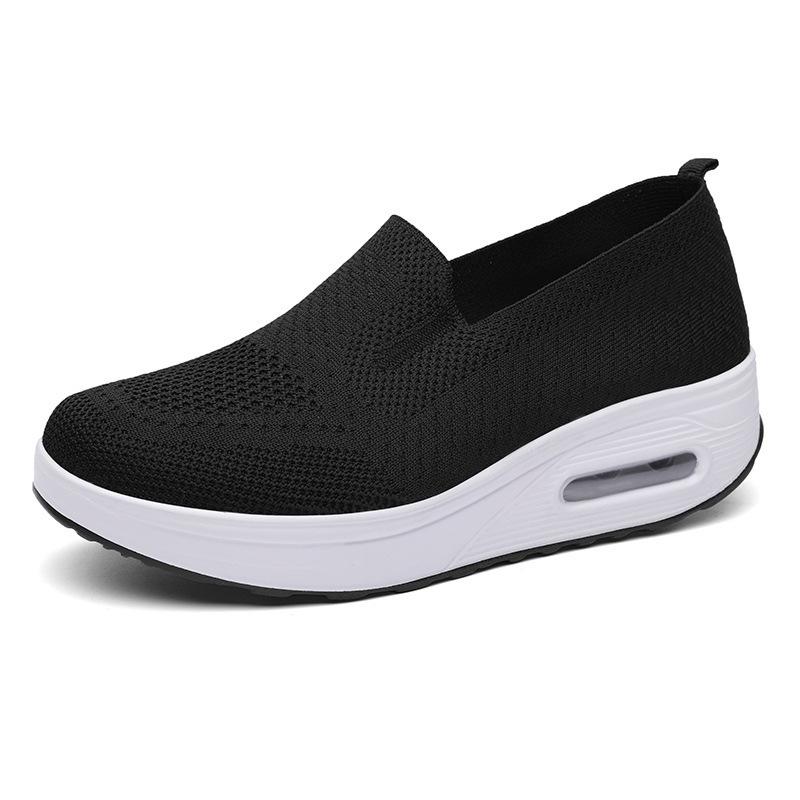 Giày phụ nữ Bastable Flats Giày phẳng đàn hồi cho giày thể thao phụ nữ Zapatos Mujer Mùa xuân mùa hè Giày thể thao hạng nhẹ Color: Black Shoe Size: 40