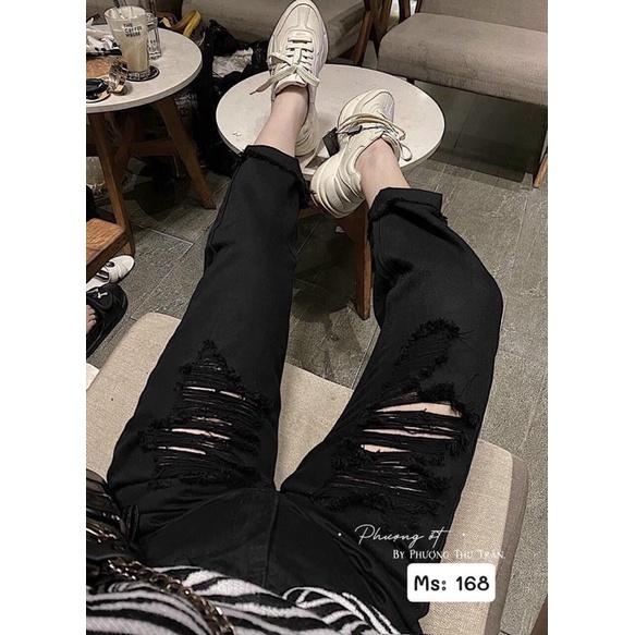 Quần baggy jean rách , baggy bò rách