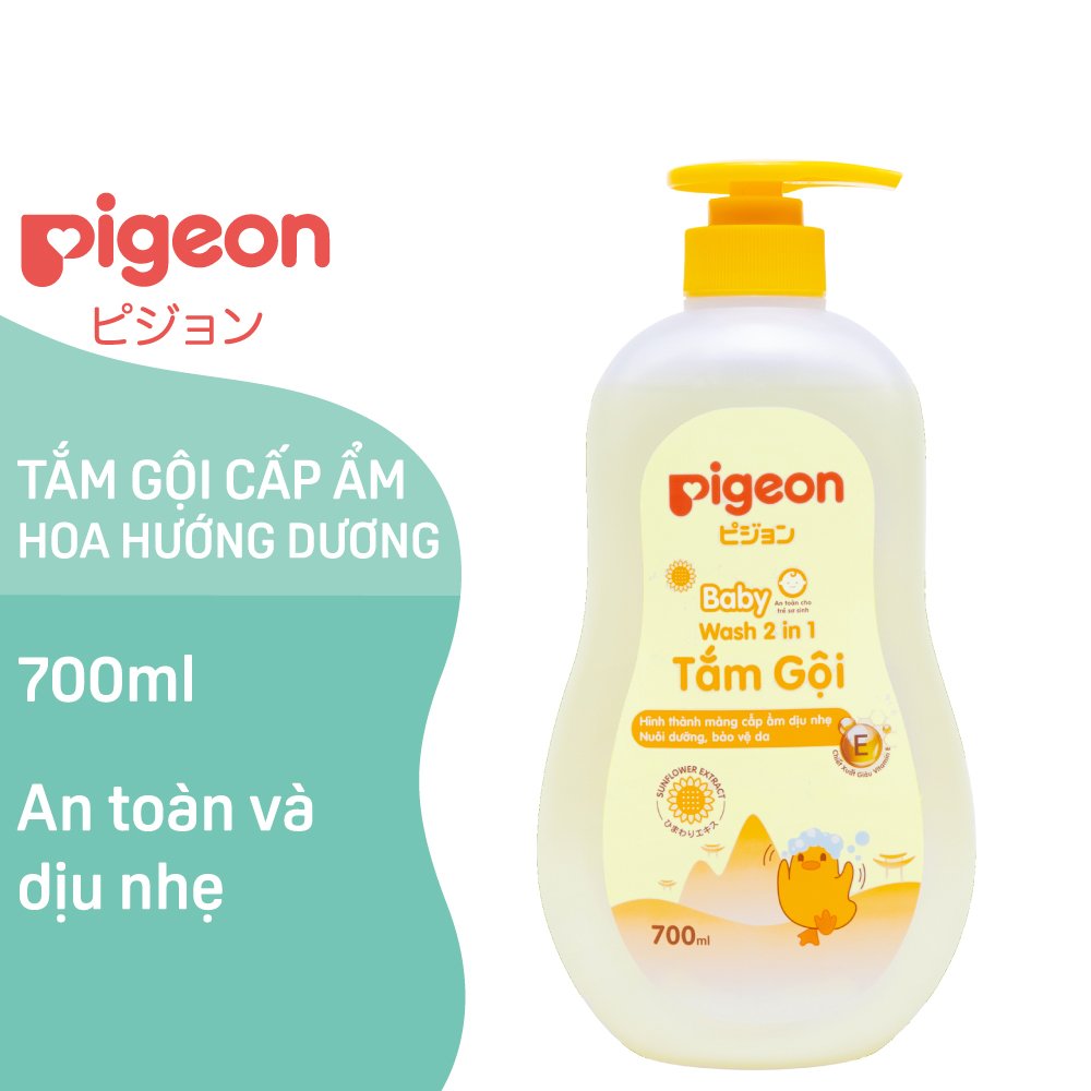 Tắm - Gội Pigeon 2 In 1 Hoa Hướng Dương Chai 700ml